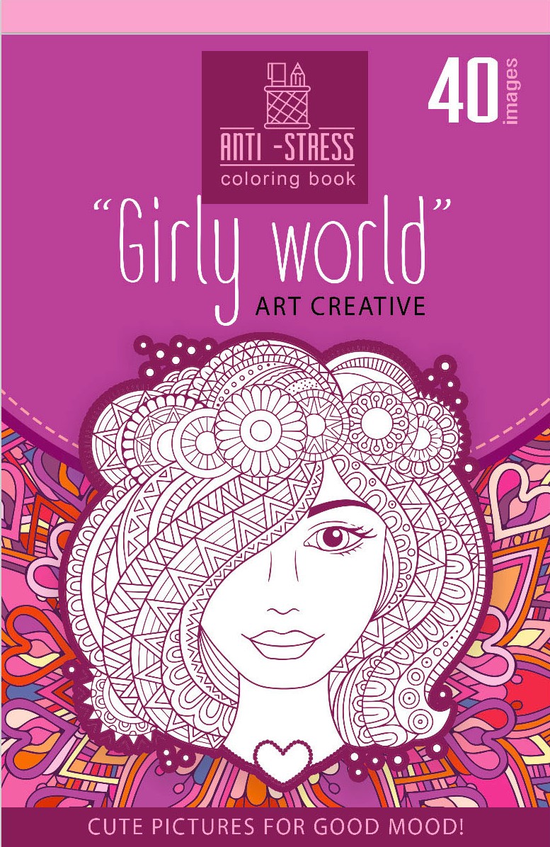 Image of Kolorowanka antystresowa 126x200 20 kartek TW Girly world