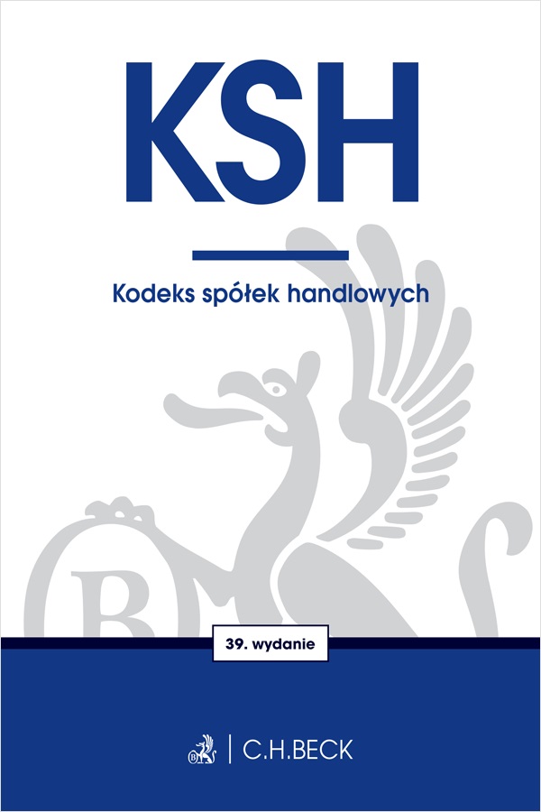 Image of KSH. Kodeks spółek handlowych wyd. 39