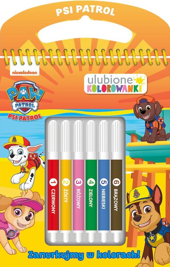 Image of Zanurkujmy w kolorach! Psi Patrol. Ulubione kolorowanki