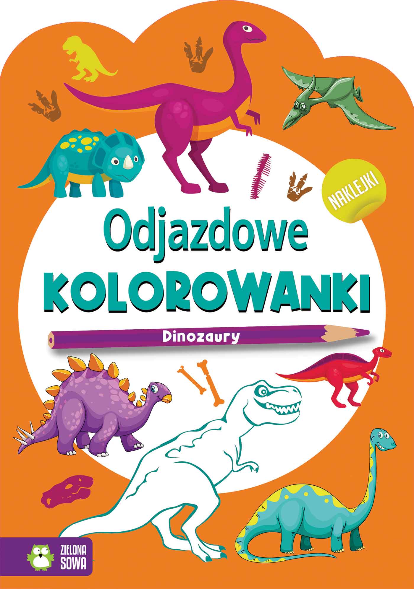 Image of Dinozaury. Odjazdowe kolorowanki