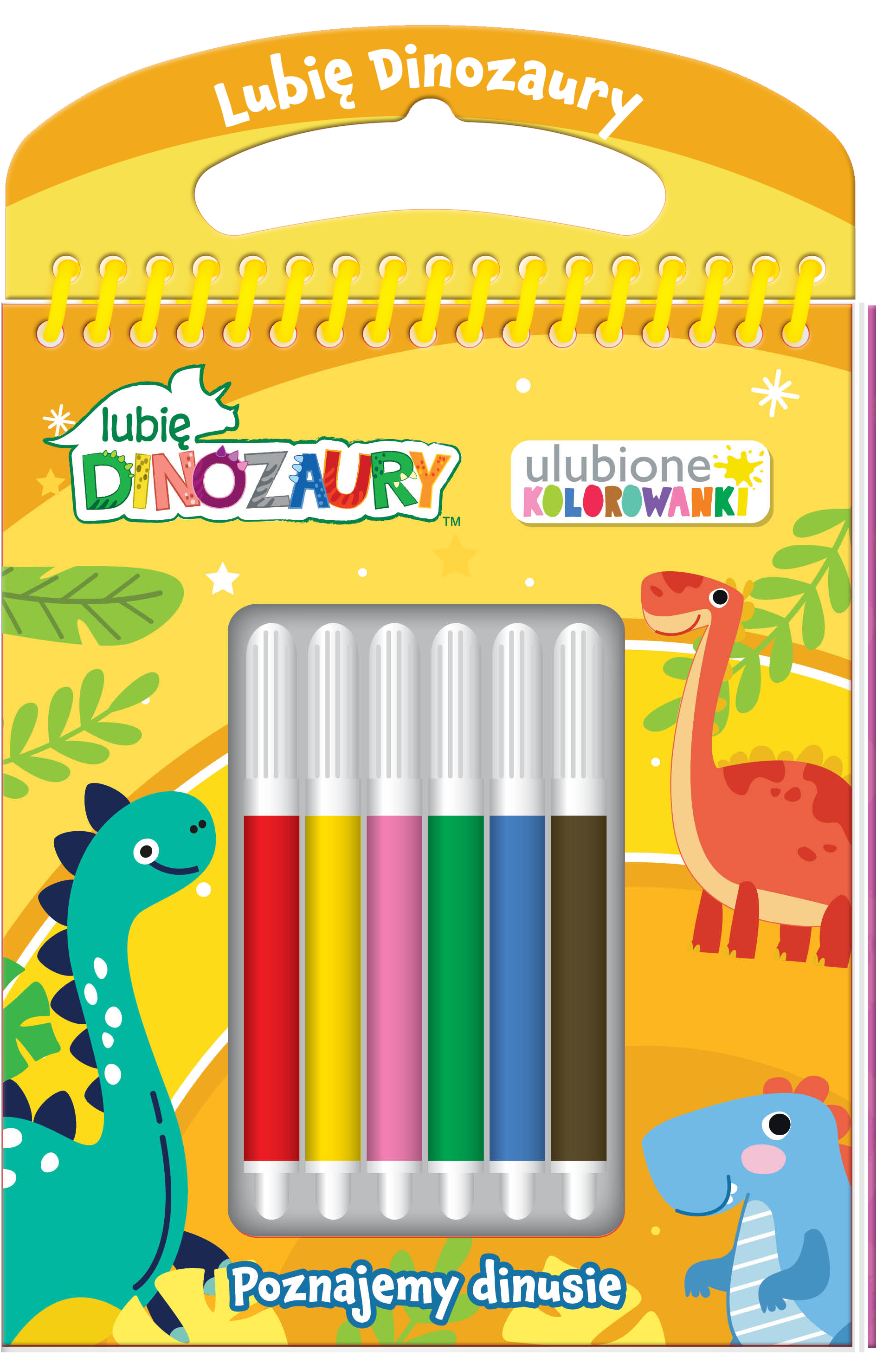 Image of Poznajmy dinusie. Lubię Dinozaury. Ulubione kolorowanki