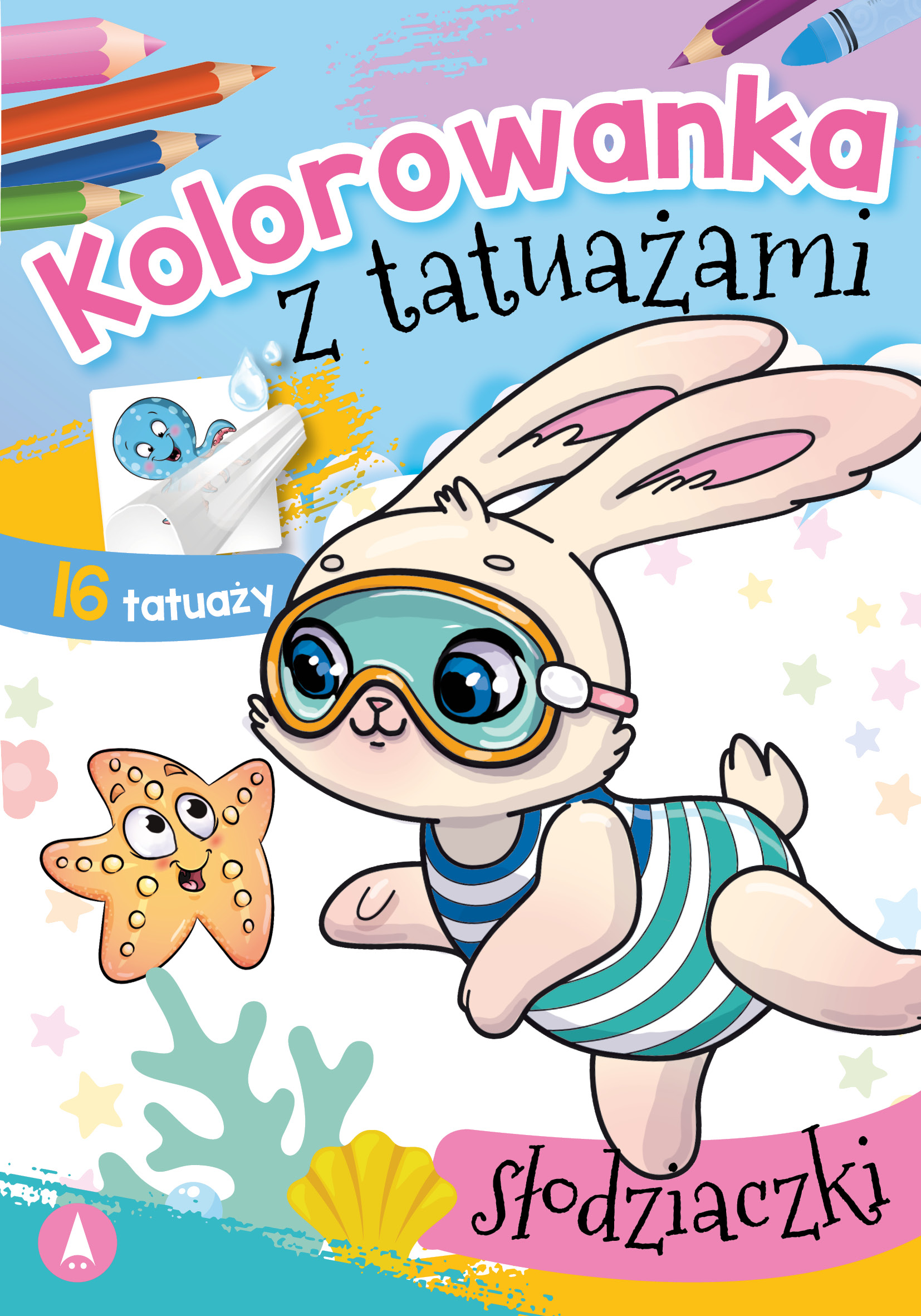 Image of Słodziaczki. Kolorowanka z tatuażami