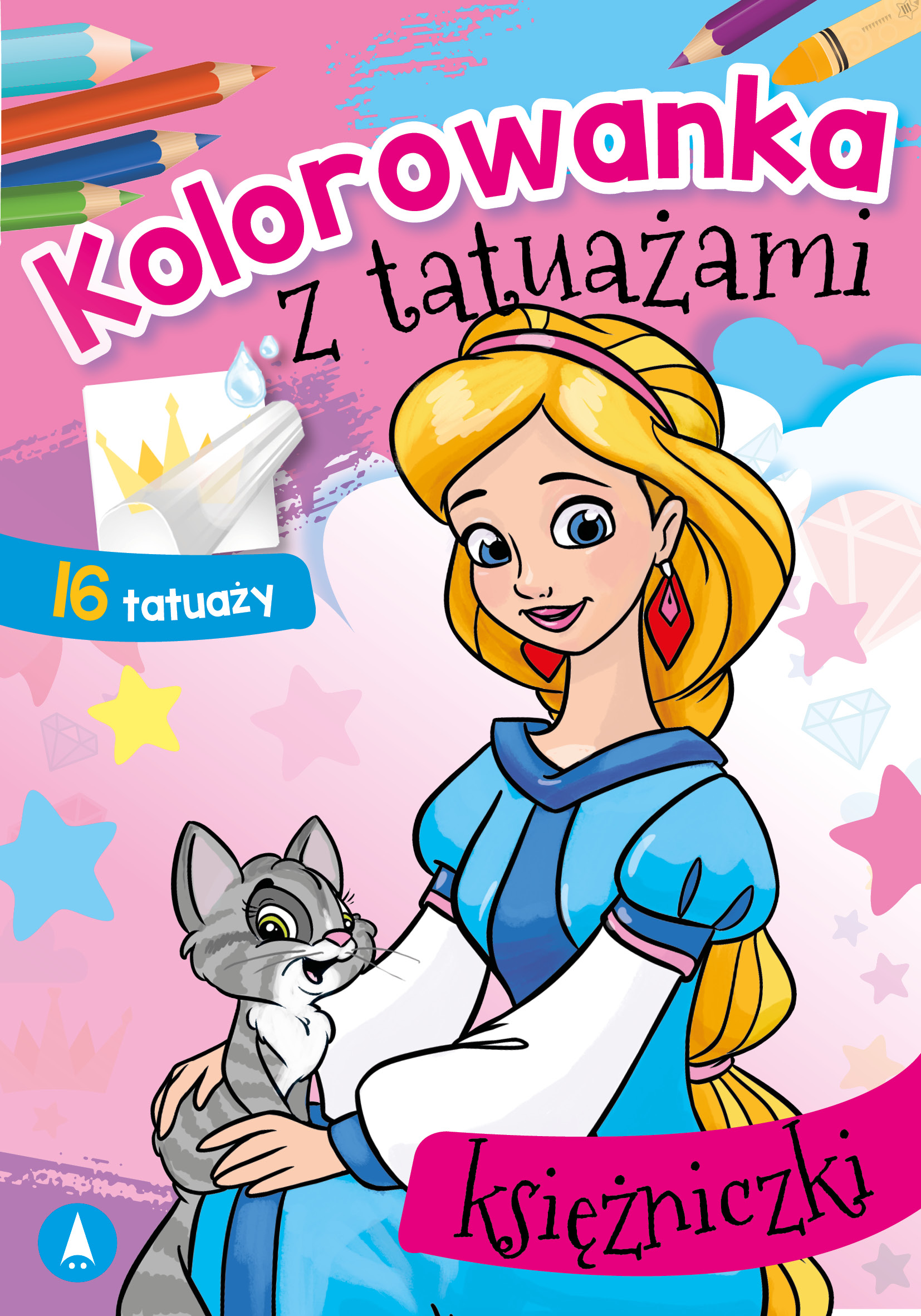 Image of Księżniczki. Kolorowanka z tatuażami