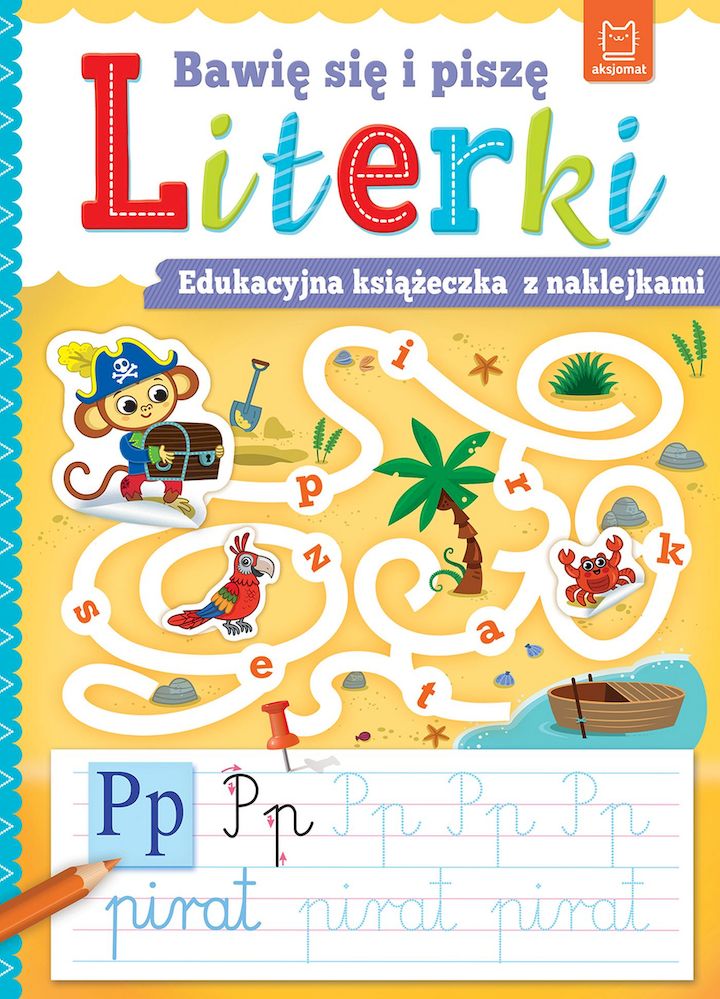 Image of Bawię się i piszę LITERKI. Edukacyjna książeczka z naklejkami