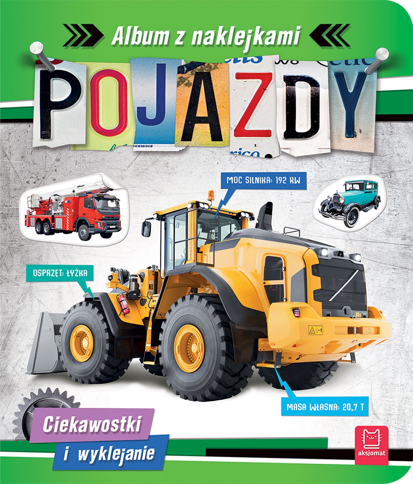 Image of Pojazdy. Ciekawostki i wyklejanie. Album z naklejkami