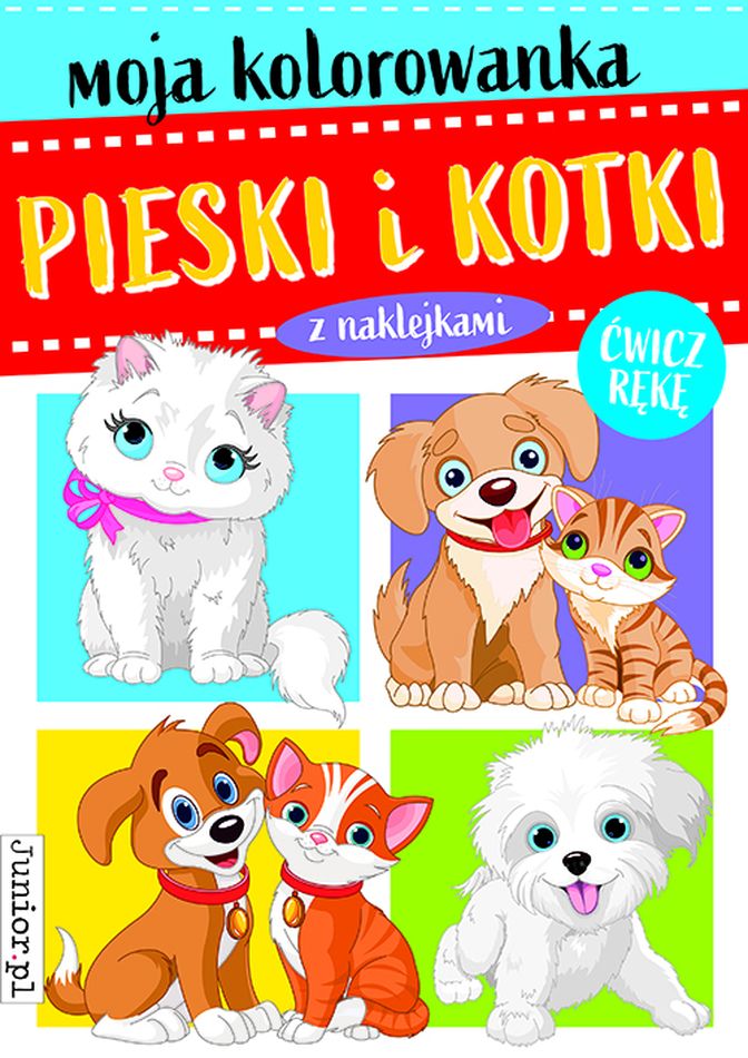 Image of Pieski i kotki. Moja kolorowanka