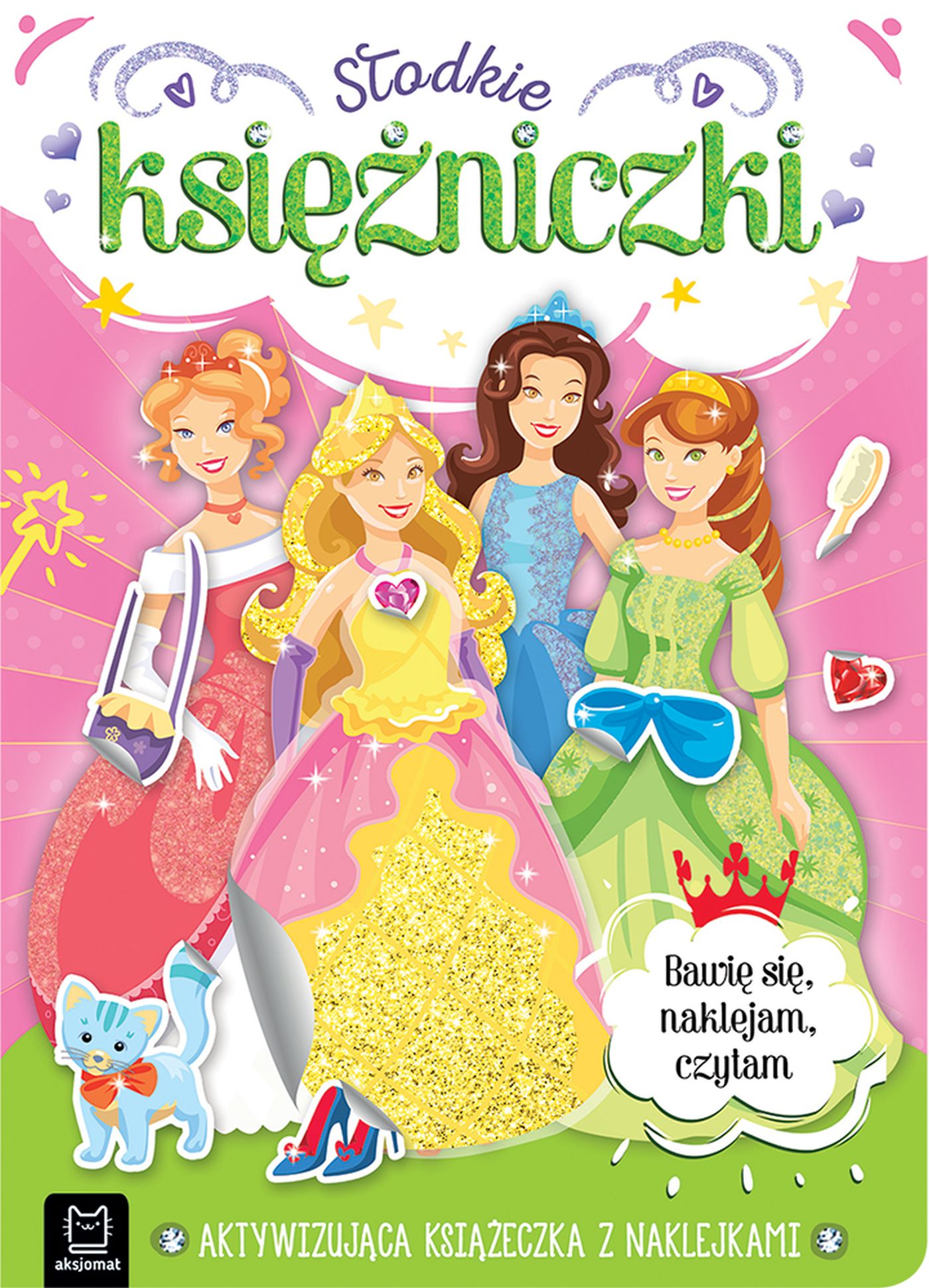 Image of Słodkie księżniczki. Aktywizująca książeczka z naklejkami. Bawię się, naklejam, czytam