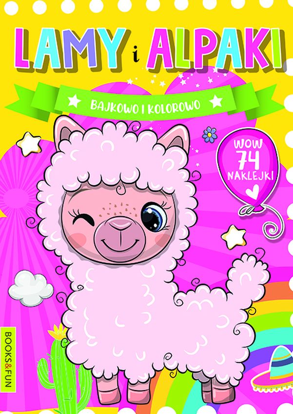 Image of Lamy i alpaki. Bajkowo kolorowo