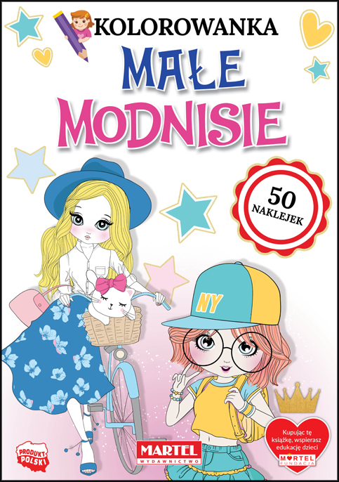 Image of Małe modnisie. Kolorowanka z naklejkami