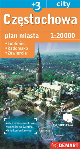 Image of Częstochowa plan miasta 1:20 000 + 3 miasta