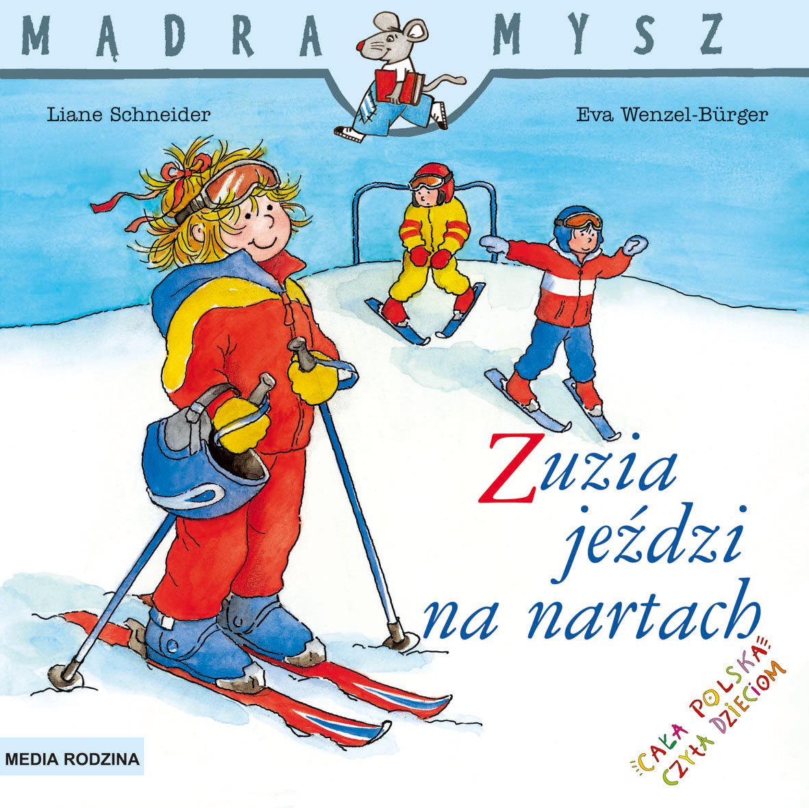 Image of Zuzia jeździ na nartach Mądra Mysz