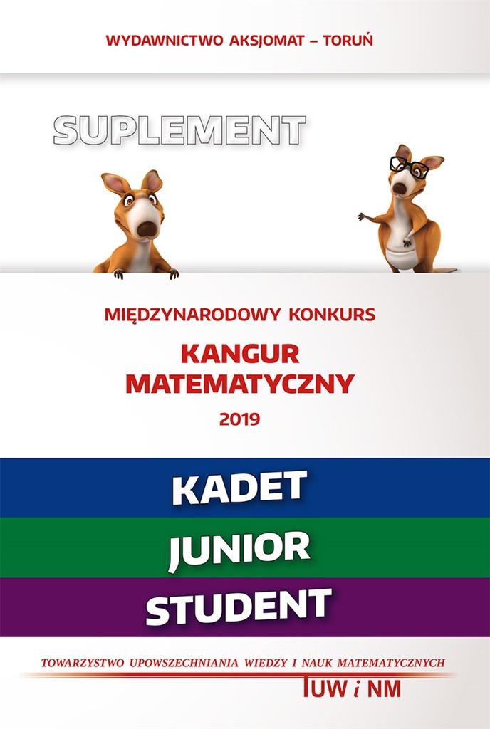 Image of Kangur7 matematyka z wesołym kangurem poziom kadet junior student 2019