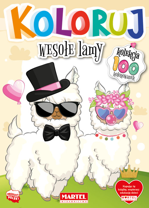 Image of Wesołe lamy. Koloruj