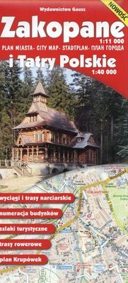 Image of Zakopane. Plan miasta 1:11 000 i Tatry Polskie 1:40 000 wyd. 12