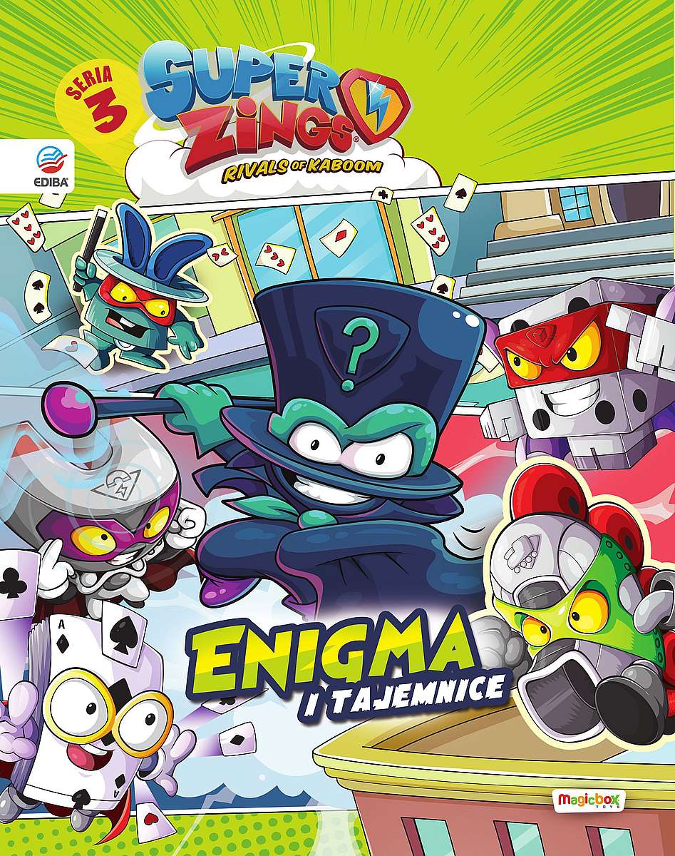 Image of SuperZings Enigma i tajemnice. Książka z naklejkami. Seria 3