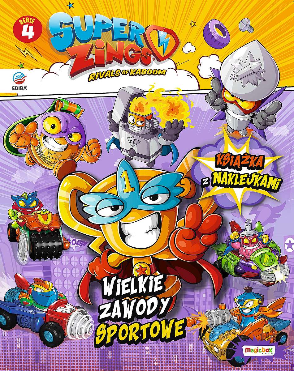 Image of SuperZings. Książka z naklejkami. Seria 4