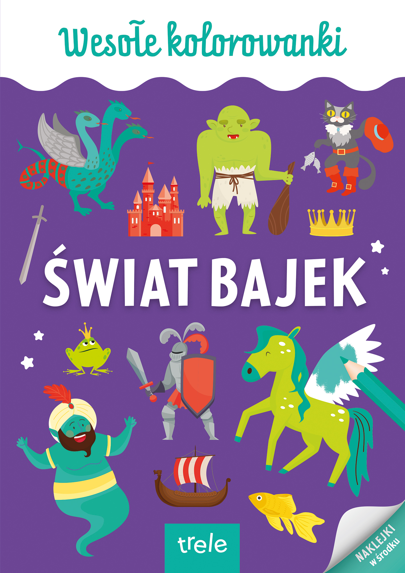 Image of Świat bajek. Kolorowanka A4. Wesołe kolorowanki