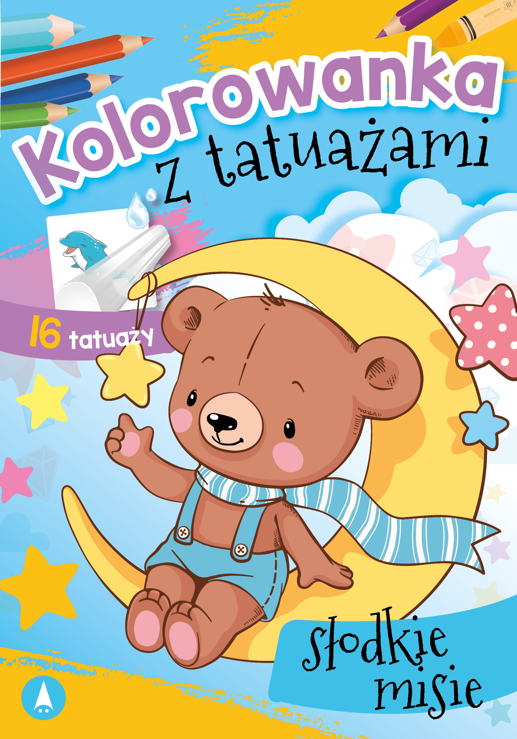 Image of Słodkie misie. Kolorowanka z tatuażami