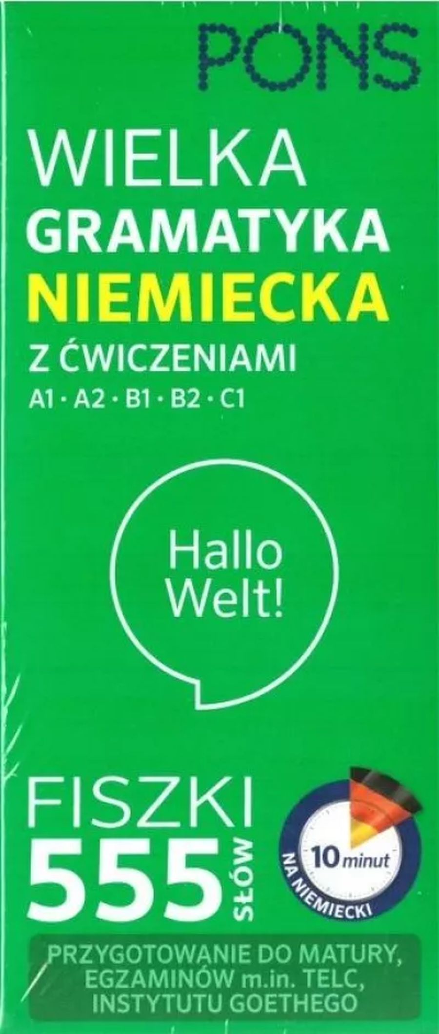 Image of FISZKI 555 Wielka gramatyka Niemiecka z ćw. A1/C1 W.2 PONS