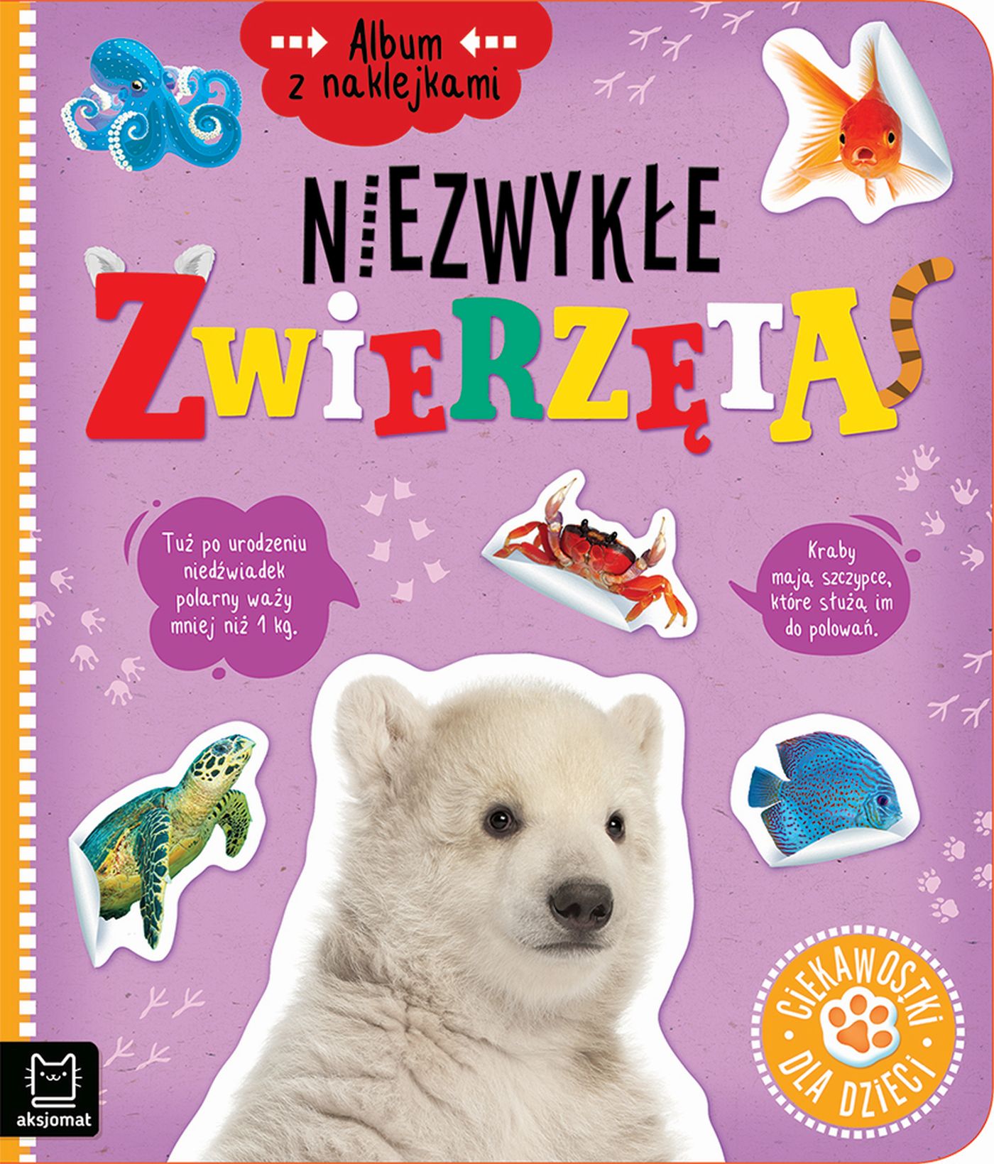 Image of Niezwykłe zwierzęta. Ciekawostki dla dzieci. Album z naklejkami