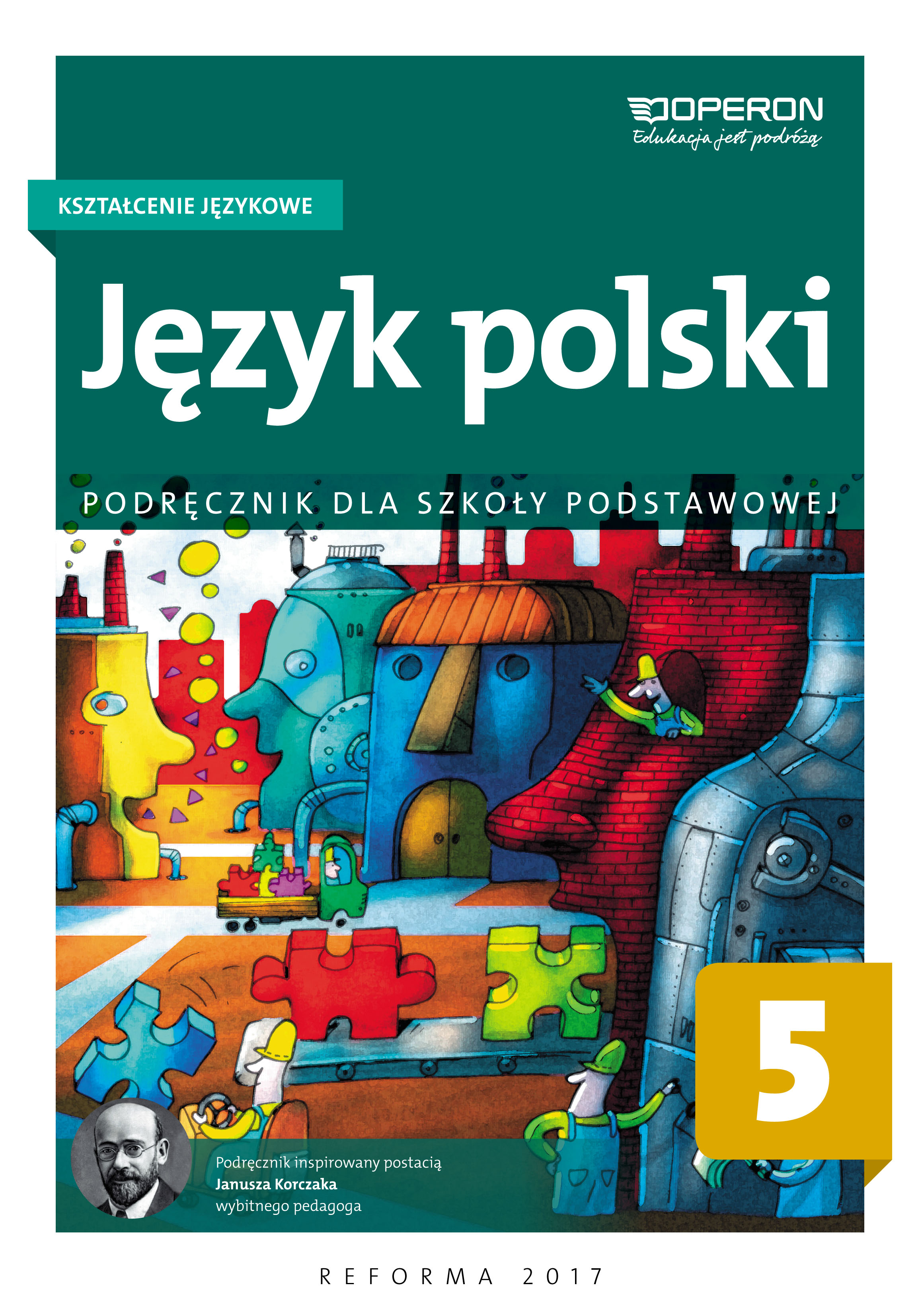 Image of Język polski podręcznik kształcenie językowe dla klasy 5 szkoły podstawowej