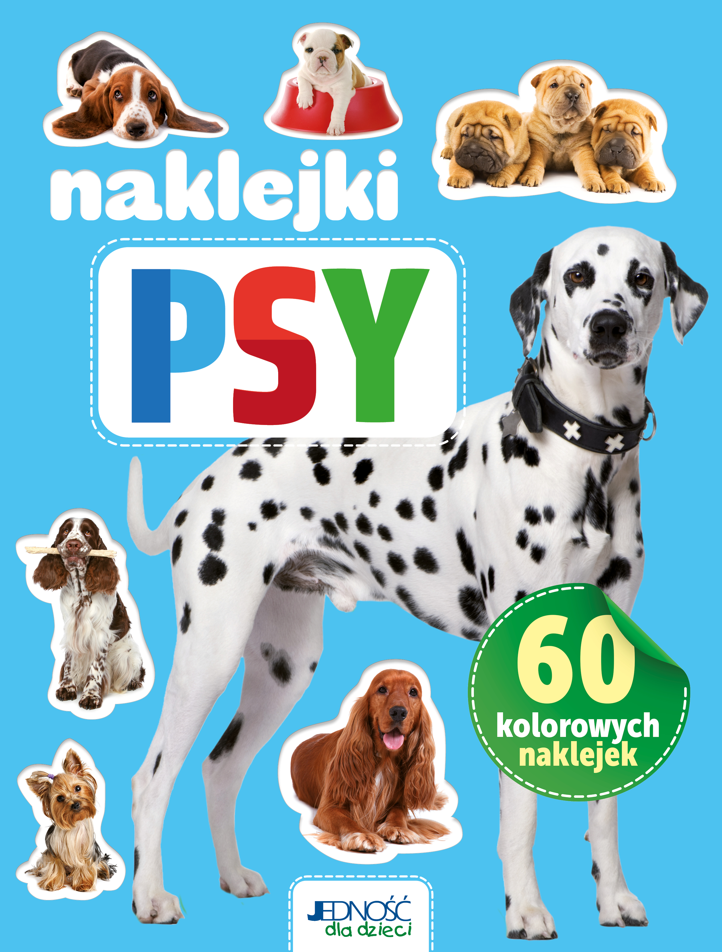 Image of Psy. 60 kolorowych naklejek