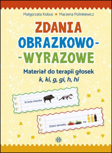 Image of Zdania obrazkowo-wyrazowe - k, ki, g, gi, h, hi