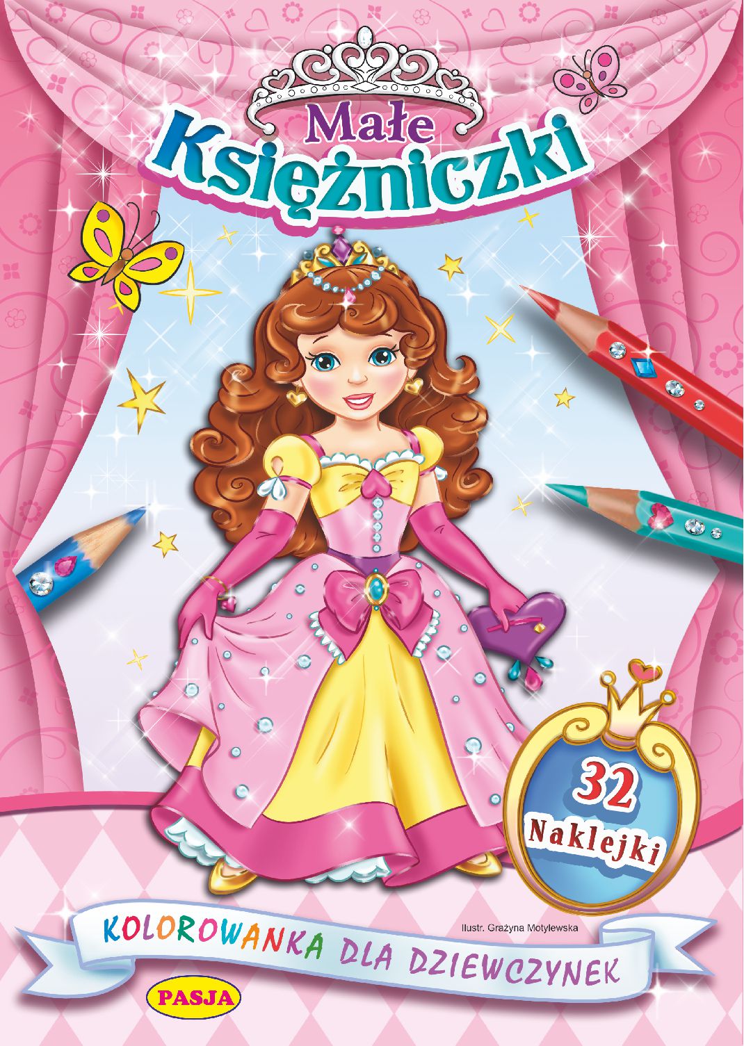 Image of Małe księżniczki. Kolorowanka dla dziewczynek