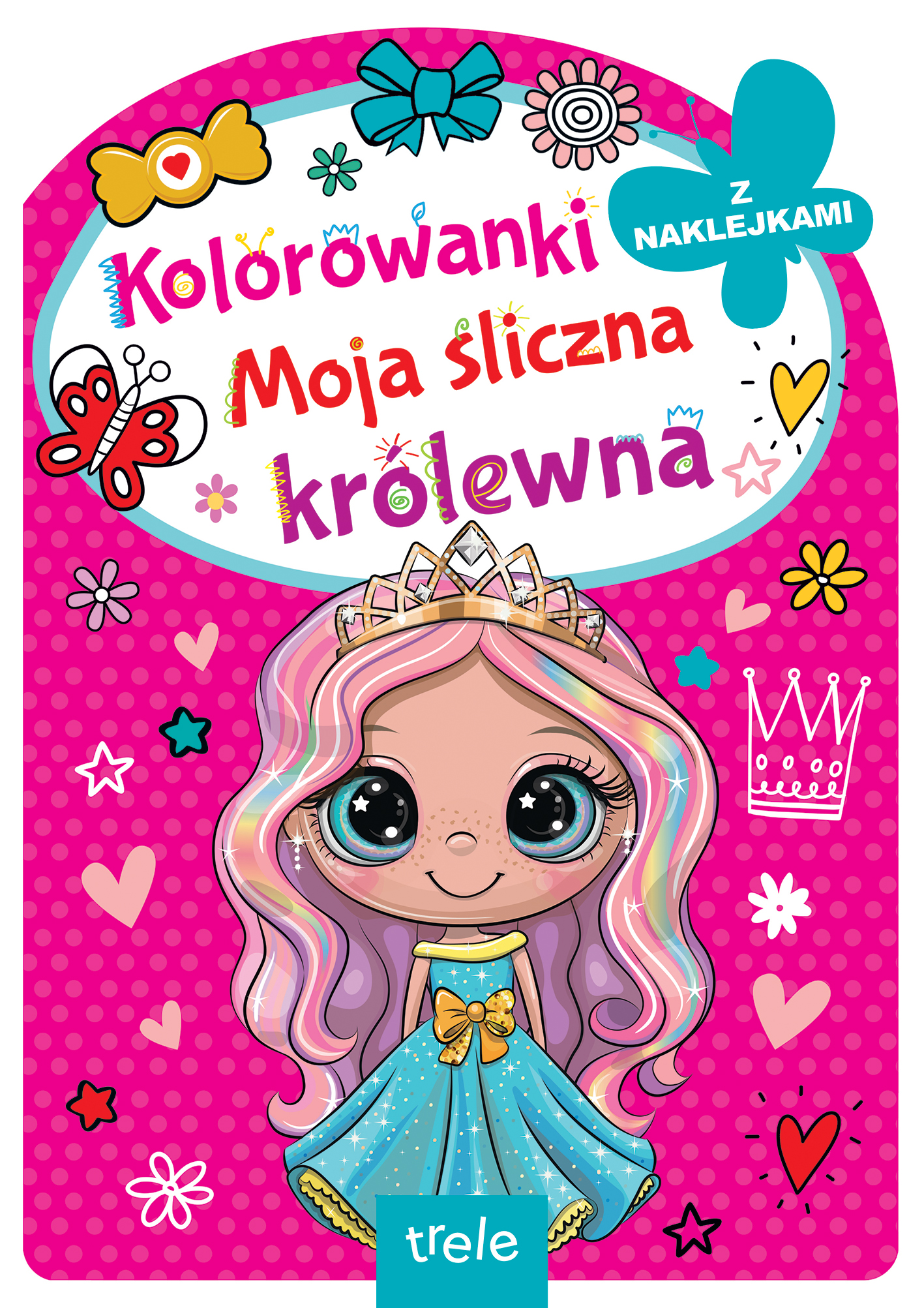 Image of Moja śliczna królewna. Kolorowanka z wykrojnikiem