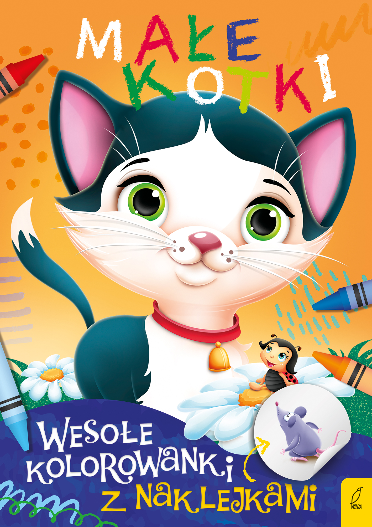 Image of Małe kotki. Wesołe kolorowanki z naklejkami