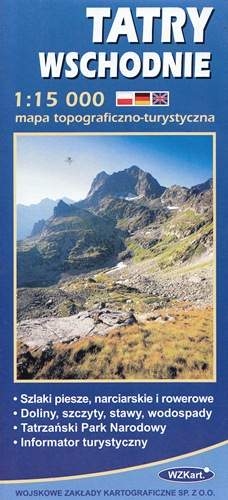 Image of Mapa Tatry Wschodnie 1:15 000 WZKart