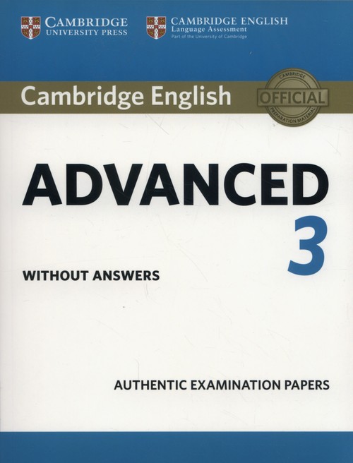 Image of Cambridge English Advanced 3 Authentic examination papers