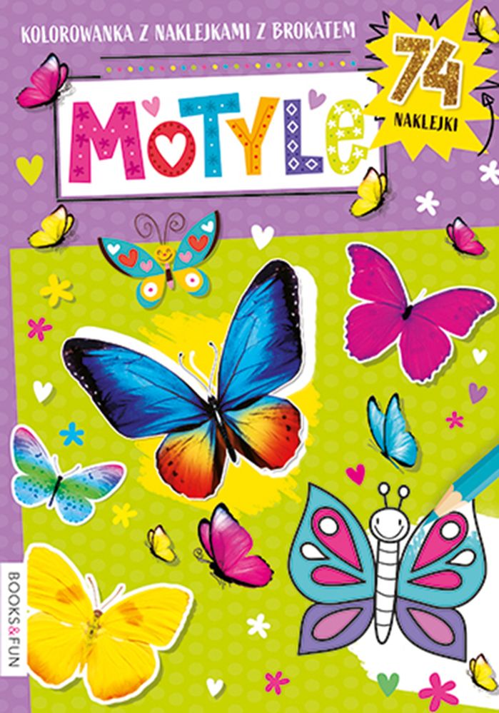Image of Motyle. Kolorowanka