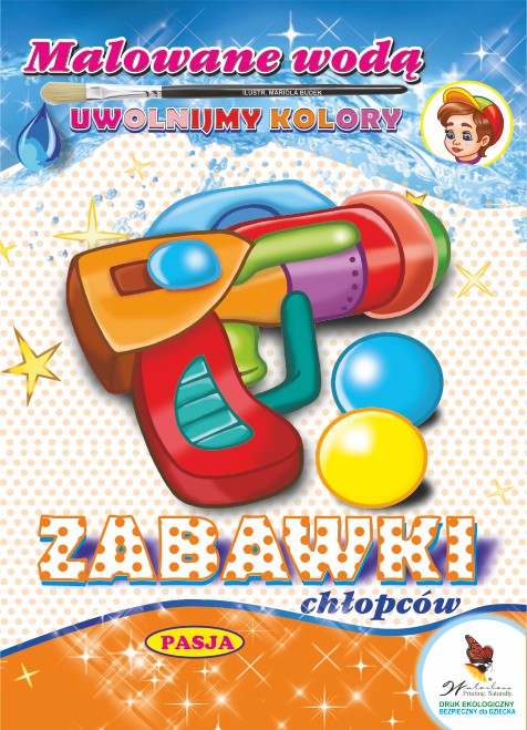 Image of Zabawki chłopców malowane wodą