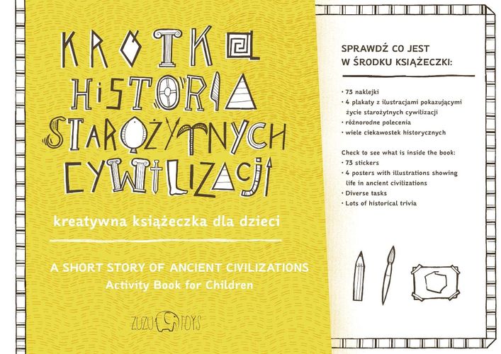 Image of Krótka historia starożytnych cywilizacji kreatywna książeczka dla dzieci