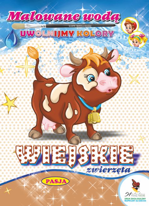 Image of Wiejskie zwierzęta. Malowane wodą