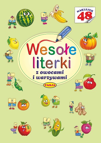 Image of Wesołe literki z owocami i warzywami