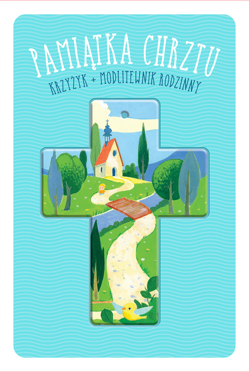Image of Pamiątka chrztu krzyżyk + modlitewnik rodzinny