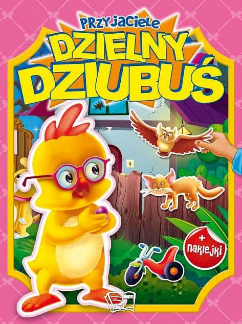 Image of Dzielny dziubuś przyjaciele naklejki z brokatem