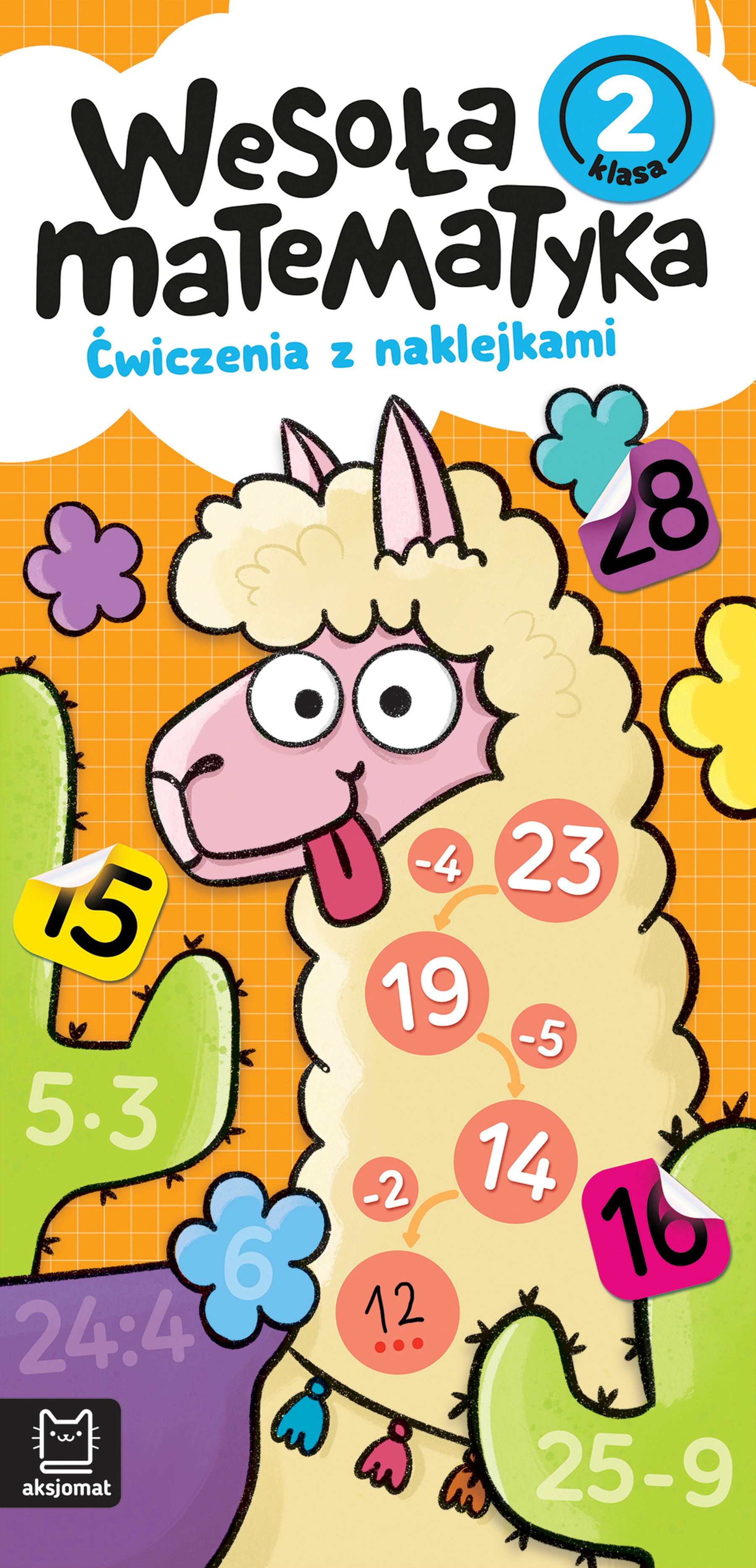 Image of Wesoła matematyka. Ćwiczenia z naklejkami. Klasa 2