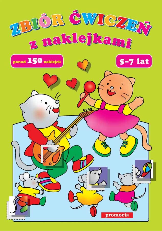 Image of Zbiór ćwiczeń z naklejkami 5-7 lat