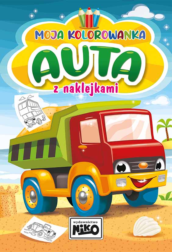 Image of Auta. Moja kolorowanka z naklejkami