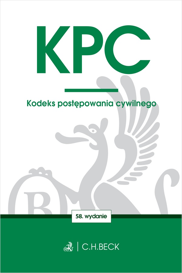 Image of KPC. Kodeks postępowania cywilnego wyd. 58