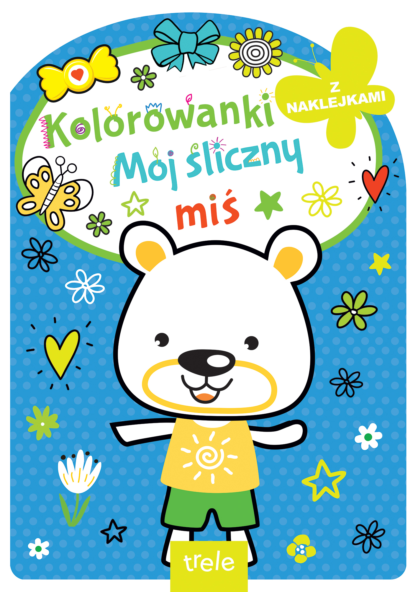 Image of Mój śliczny miś. Kolorowanka z wykrojnikiem