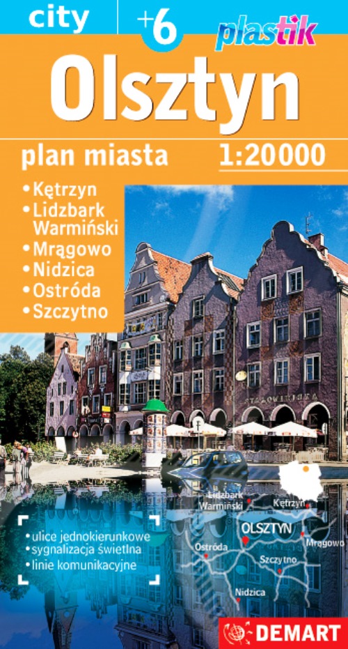 Image of Olsztyn plus 6. plan miasta 1:20 000. Plastik