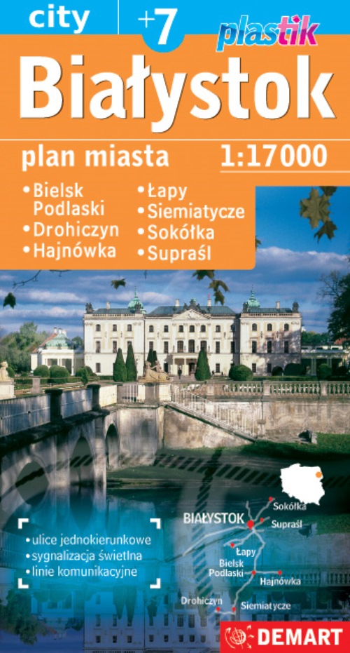 Image of Białystok plus 6. Plan miasta 1: 17 000. Plastik