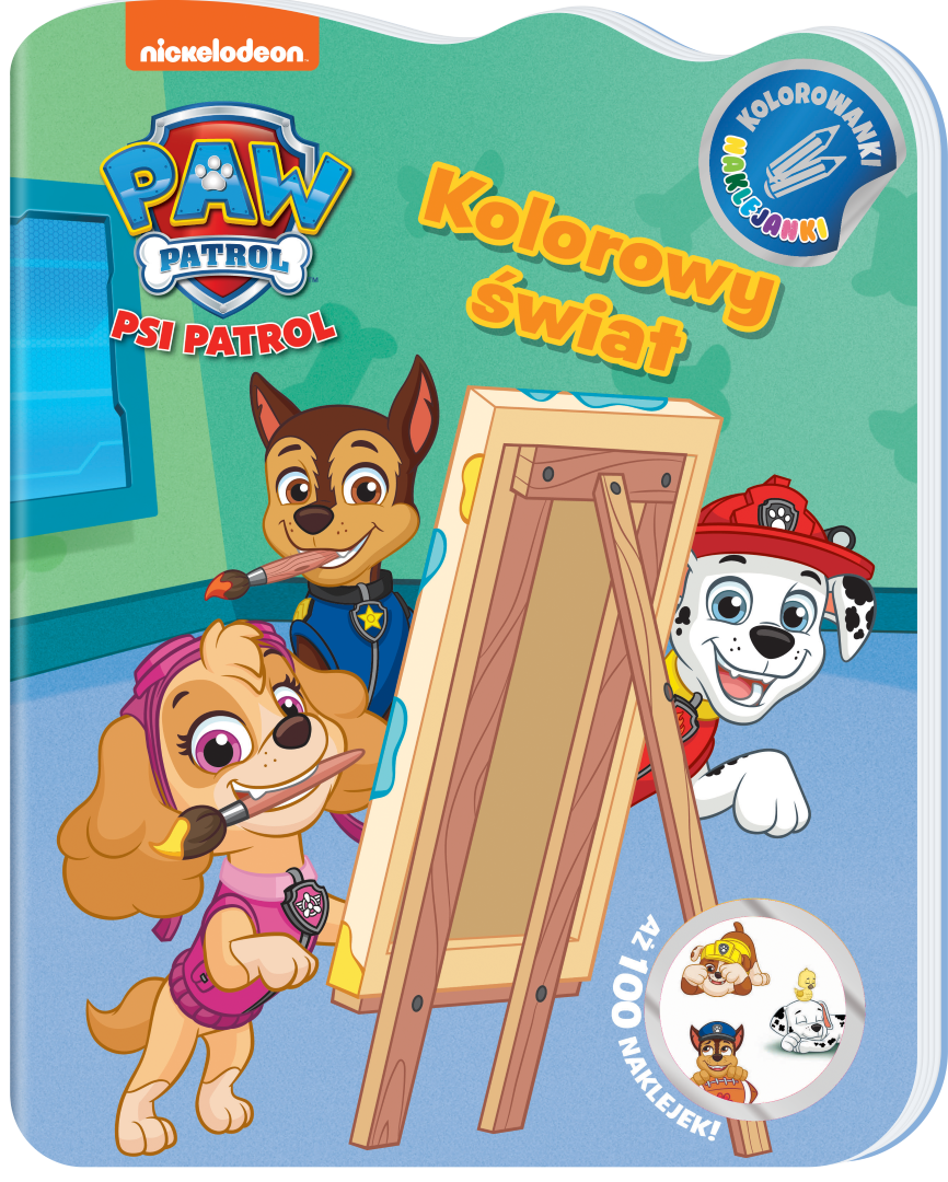 Image of Kolorowy świat. Psi Patrol. Kolorowanki naklejanki