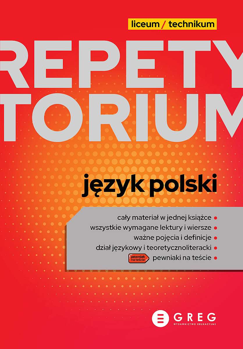 Image of Język polski. Repetytorium liceum/technikum