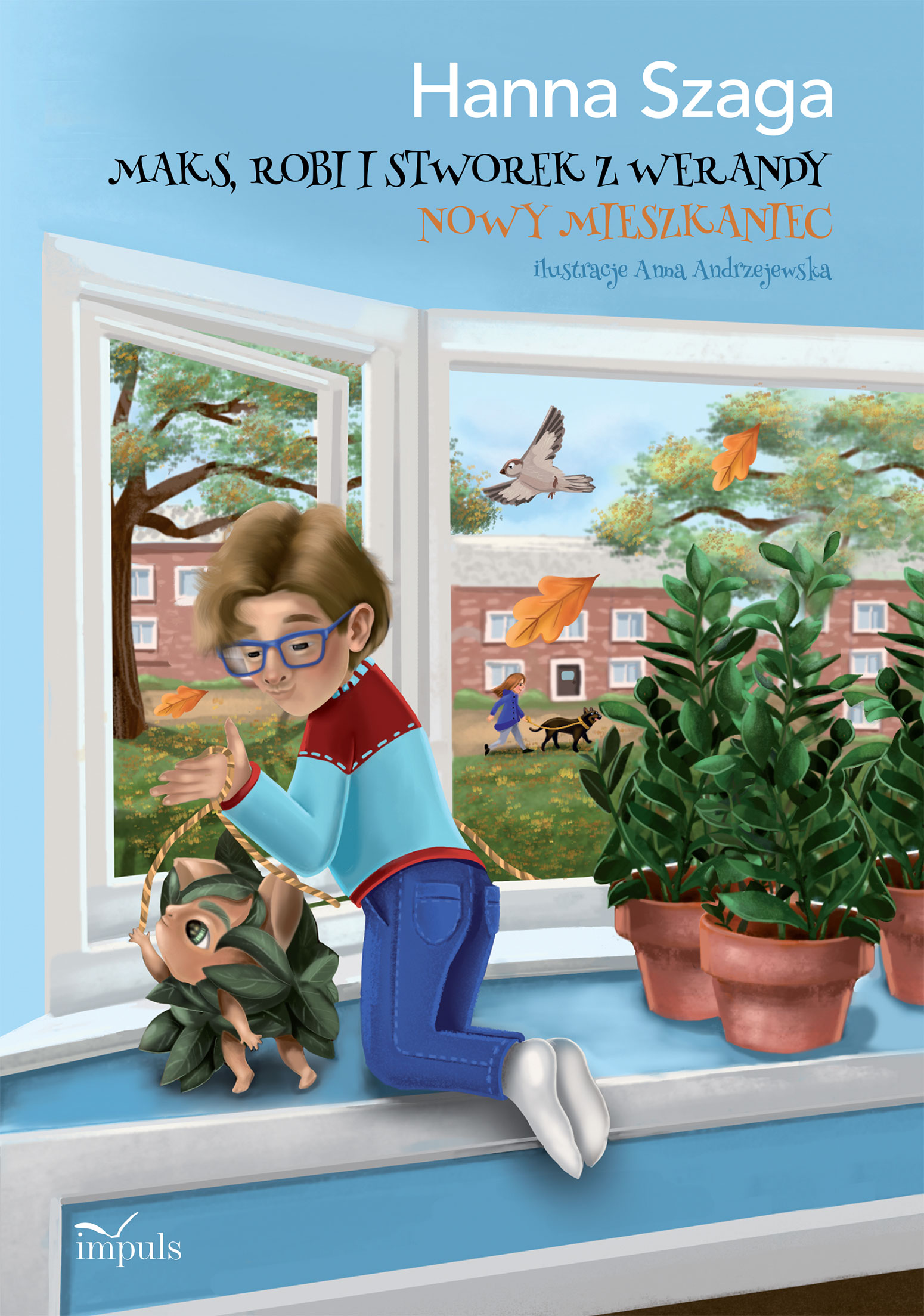 Image of Maks, Robi i Stworek z werandy Nowy mieszkaniec