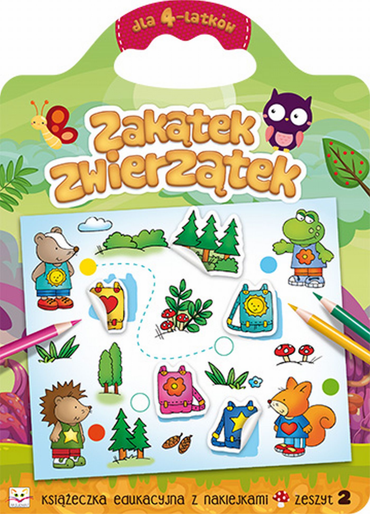 Image of Zakątek zwierzątek dla 4-latków zeszyt 2